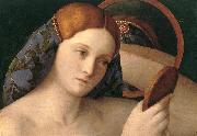BELLINI, Giovanni Naked Young Woman in Front of the Mirror (detail) oil painting picture wholesale
